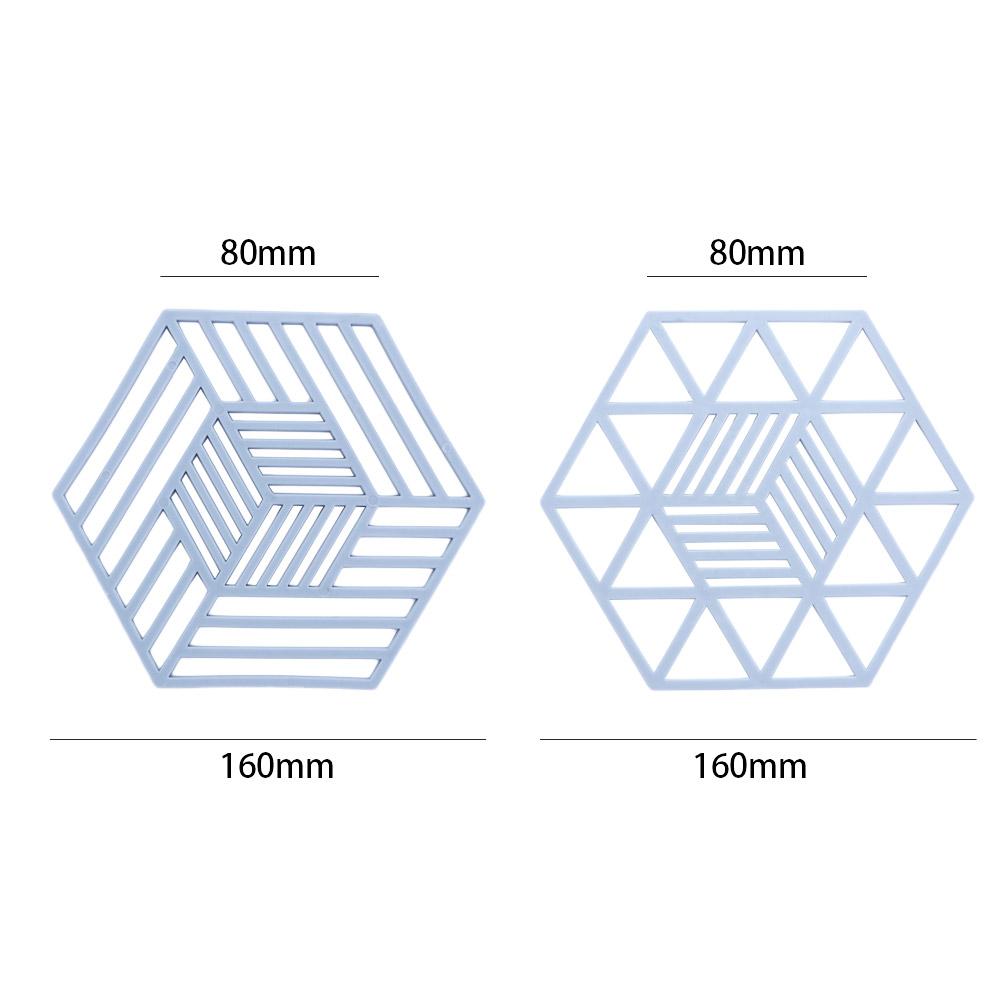 Creative Silicone Hexagon Geometric Drink Holder Hollow Placemat Coaster Cup Pad Trivet Mats