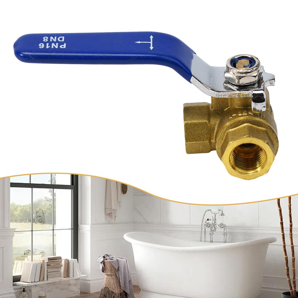 Robinet Sferic cu 3 Căi de 1 Inch Robinet Sferic Robinet Sferic din Cupru Pentru Apă Ulei Gaz