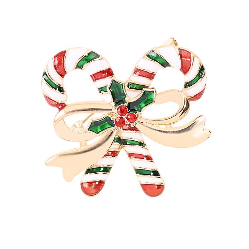 European & American Christmas Brooch Set: Tree, Snowman, Tie, Socks, Gloves