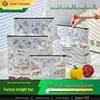 Pungă cu sigiliu cu fermoar din aluminiu-titan de calitate alimentară pentru prospețime și congelare