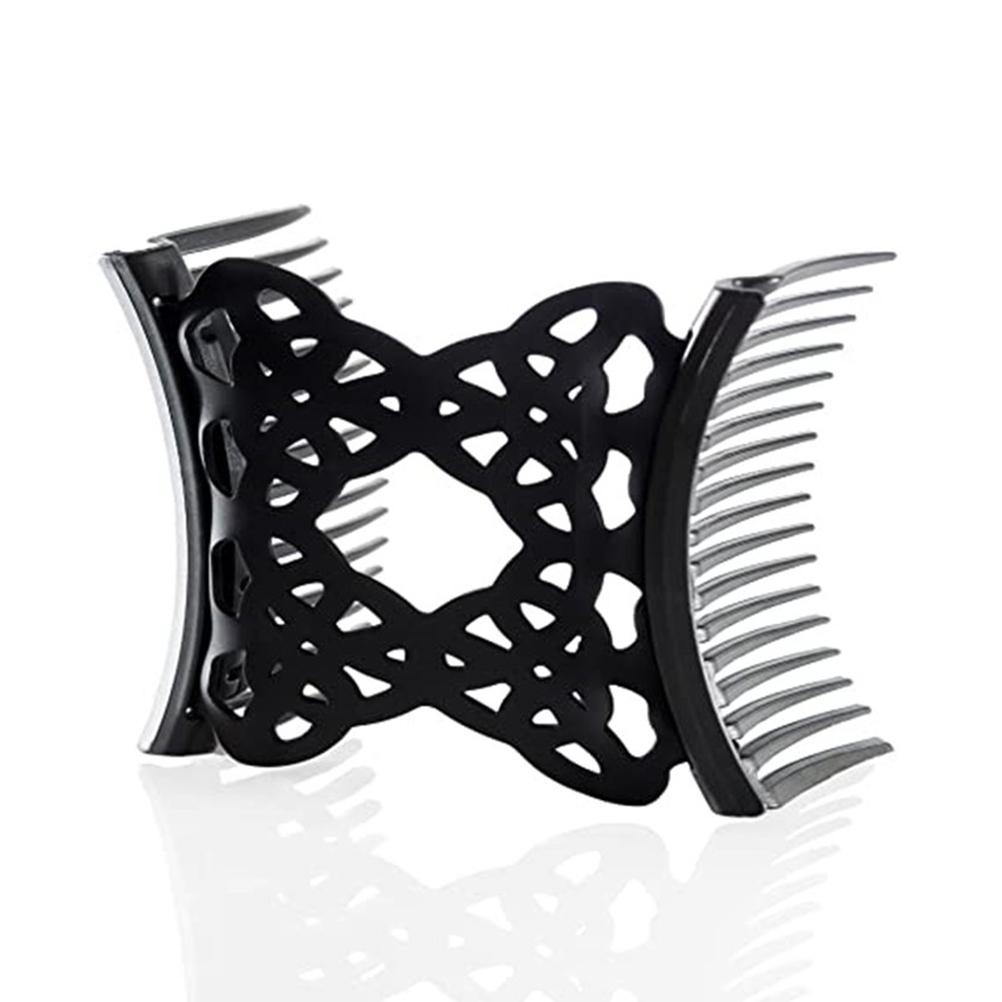 Easy Combs Stretch Hair Combs Elastic Hair Clips Stretchy Hair Hairpins Double Slides Hair Combs for Women Ladies Girls