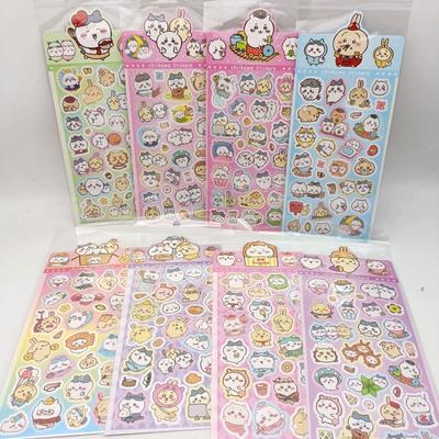 20Sheets Mix Chiikawa Anime Stickers Cartoon Hand Acount  Phone Case Laptop Water Bottle Stickers Kids Toys Gifts