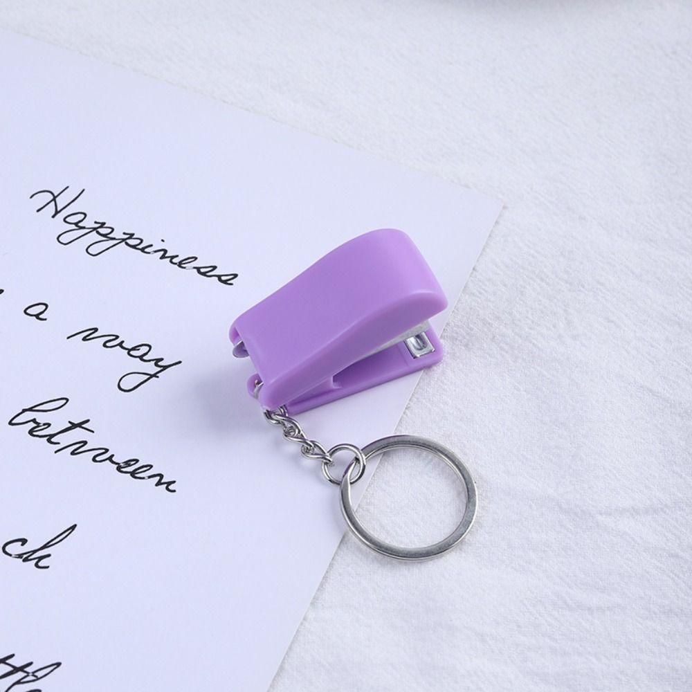 School Office Supplies Mini Stapler Mini Staples Binding Tools New Stapler Keychain