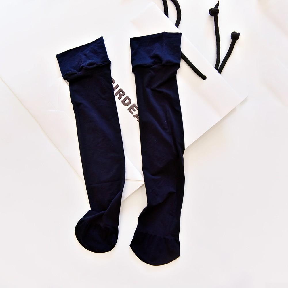 Knee High Men Stockings Nylon Oil Shiny Silk Stretchy