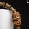 Green Sandalwood Bamboo Bead Bracelet DIY Avalokiteshvara 0.8x1.0 Men's & Women's Single-Loop Buddhist Beads