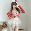 Halloween Sexy Nurse Cosplay Costume: Pure Desire Tight-Fitting Uniform Set for Hot Girl Role-Playing