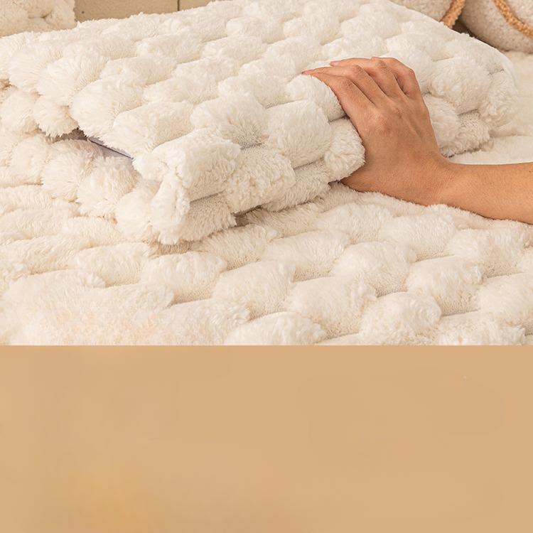 Plush Sofa Cushion Winter High-Grade Non-Slip Winter Thickening Genuine Leather Seat Cover Cover Cloth