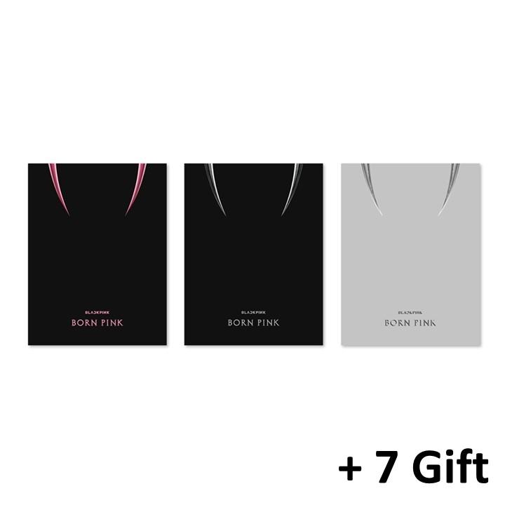 

Blackpink (7 подарунків) Born Pink Box Set вер. 2-й альбом (рожевий + чорний + сірий комплект версії)