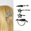 8pcs Silver Metal Star Hair Clip Comfortable And Secure Hair Accessories For Women And Girls Suitable For Weddings