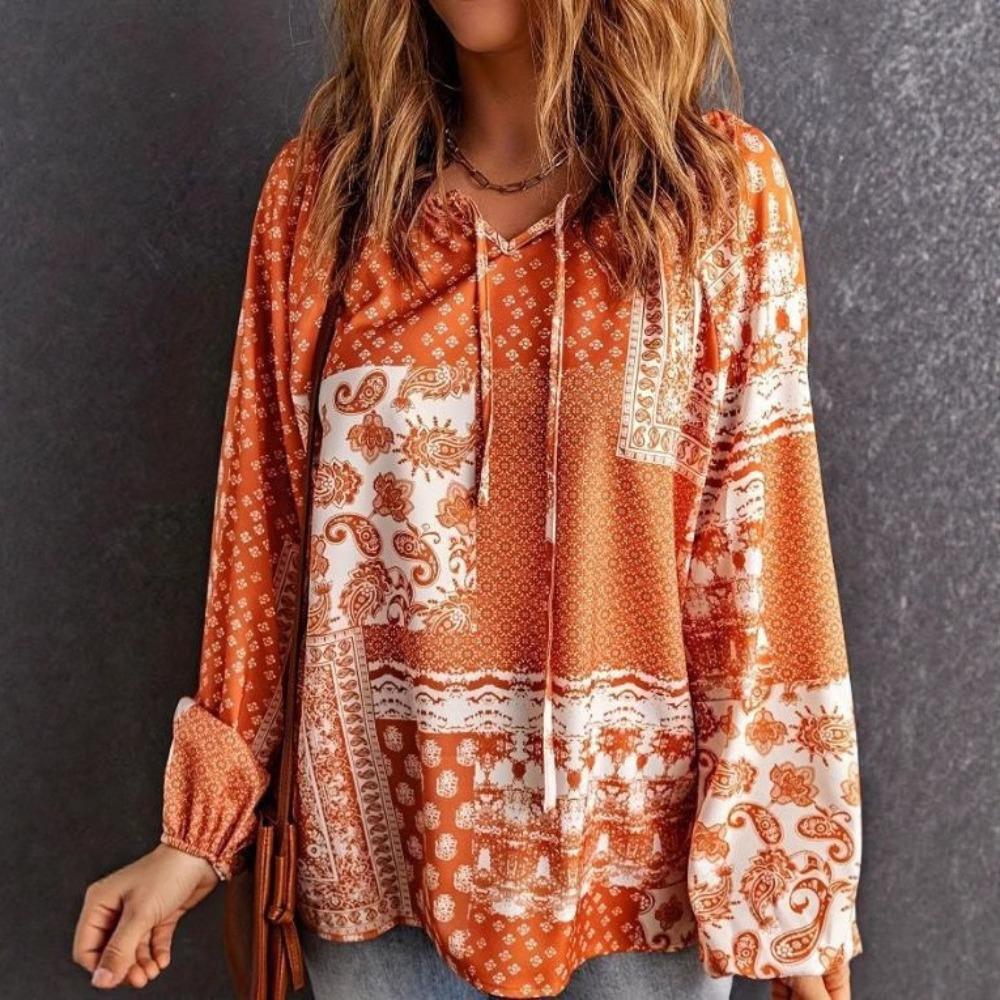 QICED Women's Fashion Casual Long Sleeve Blouses & Shirts