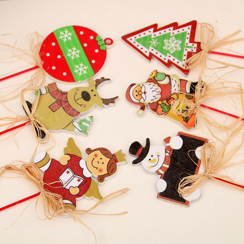 Christmas New Waddle Wooden Small Gift Activity Gift Christmas Decorations Small Display Tag Inserts
