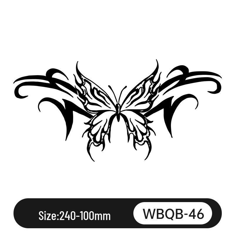 Waterproof Herbal Juice Tattoo Decals - Semi-Permanent, Non-Reflective for Men & Women’s Arms, Chest, Back