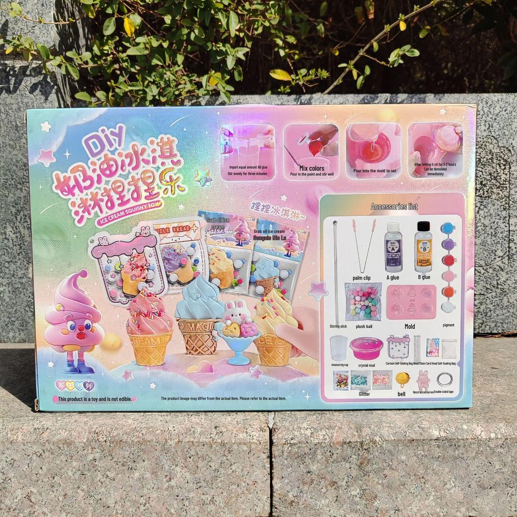 Ice Cream Girl DIY Stress Relief Stickers Children's Toy Gift Set