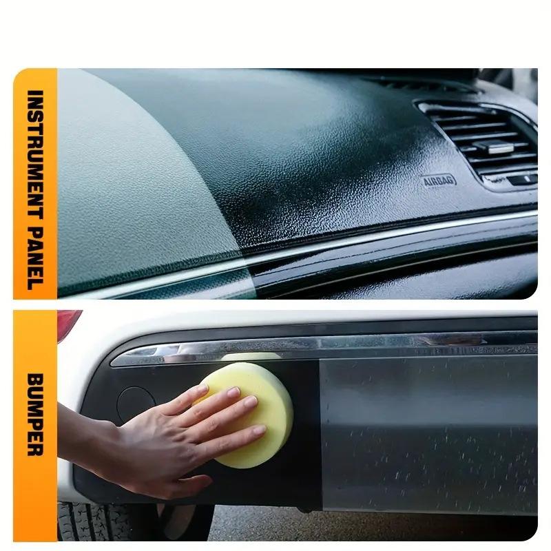 Car Interior Plastic Restorer – Dashboard & Door Panel Renewing Agent, Anti-Aging Rubber Care, Removes Oxidation & Whitening, Deep Conditioning Polish
