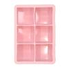 Stampo in Silicone a 6 Scomparti per Cubetti di Ghiaccio e Pappe per Bambini - Stampo di Grande Capacità per Uso Domestico