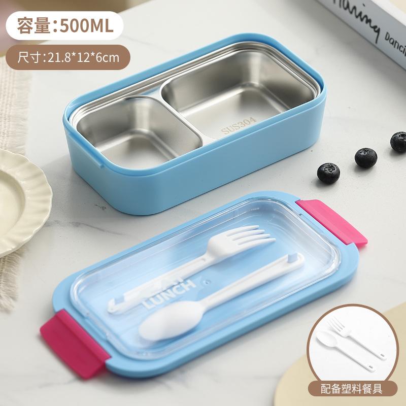Compartment Lunch Box for Students and Office Workers, Portable Bento Box, 304 Stainless Steel Insulated Lunch Container