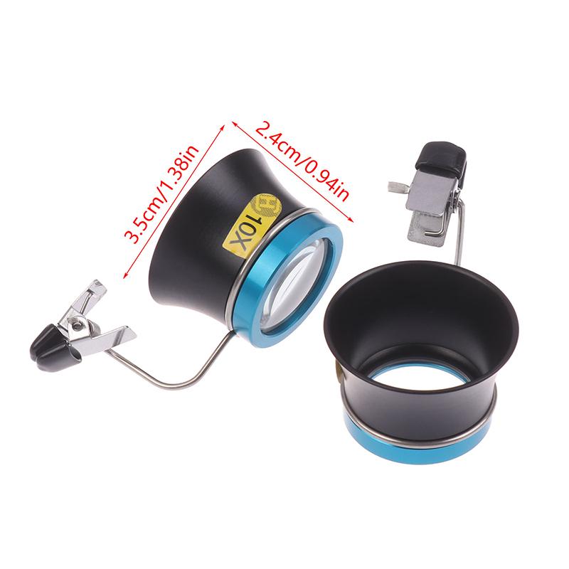 Lente d'ingrandimento per occhiali 5X 10X 20X Strumento Clip-On Lente d'ingrandimento per occhio Lente d'ingrandimento Oculare Operazione di processo Strumento di riparazione per orologiai