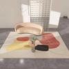 Cute Fresh Living Room Carpet Striped Color Block Art Decoration Rug Cream Girl Bedroom Carpets Soft Comfortable Play Rugs Tapis
