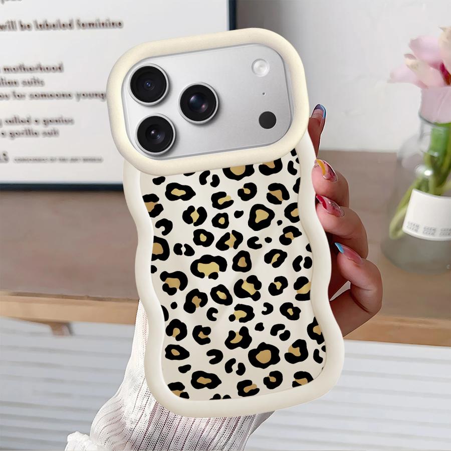 Leopard Print Art Soft Phone Cover Case for iPhone 17 Air 14 XR 11 8 12 15 Plus 16 Pro Max 13