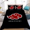 Logo A-Akatsuki Duvet Cover Set Home Style Bedding Soft Laundry Cotton Bed 3 Piece Set Student Dormitory Gift
