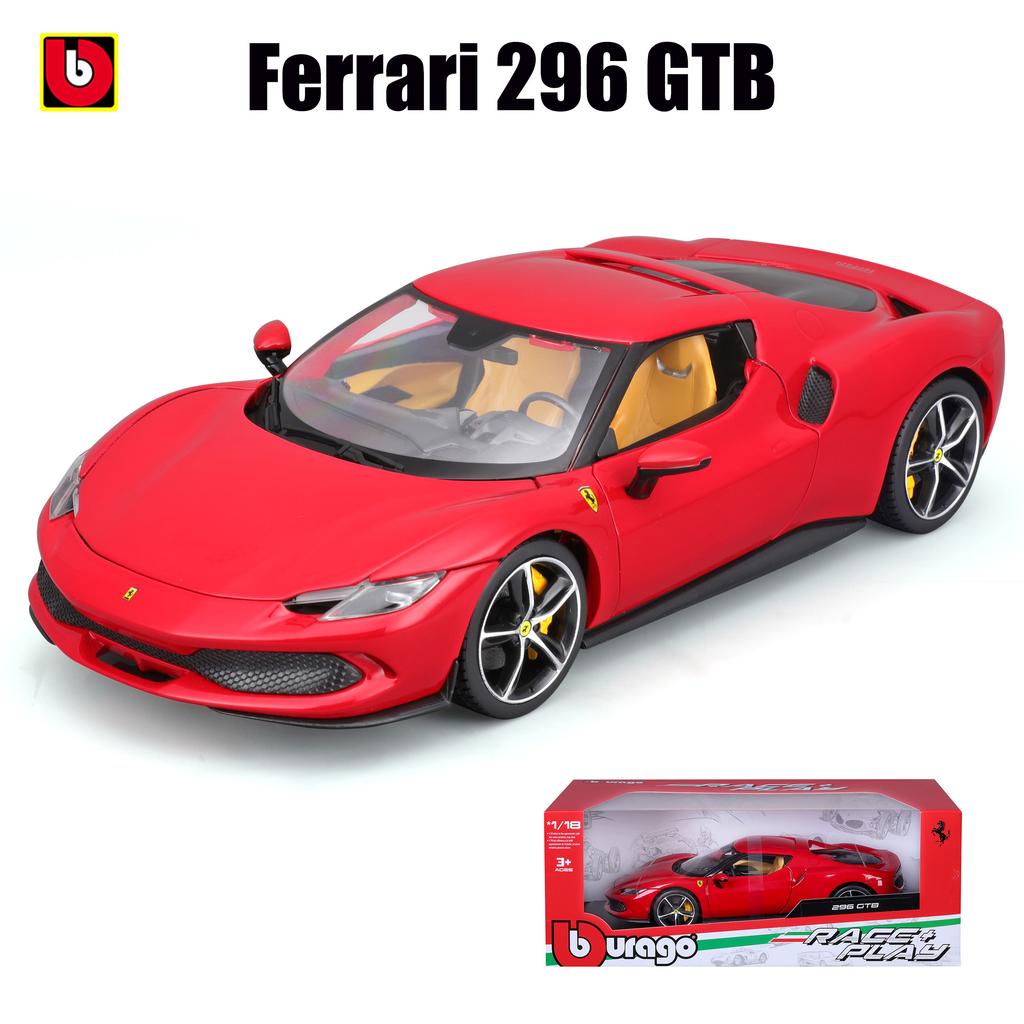 Bburago 1:18 Ferrari SF90 STRADALE ASSETTO FIORANO 50# racing model simulation car model alloy car toy collection