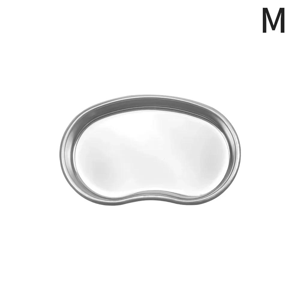 Stainless Steel Kidney Shaped Sterilized Tray Jar Pot Container Bottle Tweezers Medical Dental Surgical Cosmetic Tattoo Accesory