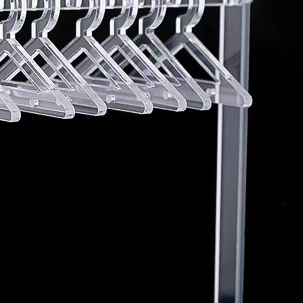 Ohrring-Organizerständer Kompakter Transparenter Acryl Schmuck Hänge-Präsentationsständer für Halskette Ohrstecker Typ 2
