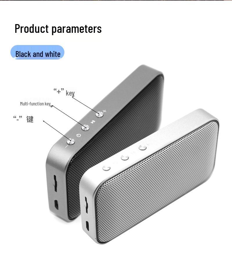 BT209 Ultra-thin Portable Wireless Bluetooth Mini Speaker - Outdoor Steel Cannon Electronic Gift
