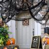 Torn Black Gauze Fabric For Halloween Haunting House Scary Party Decoration Horror Theme DIY Adjustable Efficient Cloth