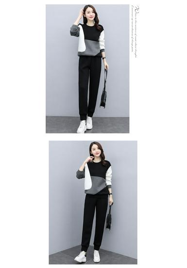 2026 Early Autumn Slimming Plus Size Women's Two-Piece Sporty Fashion Set