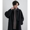 Junred Woolly Knit Cape Trench Light Size S Men's Coat, ANO82050, Gray,