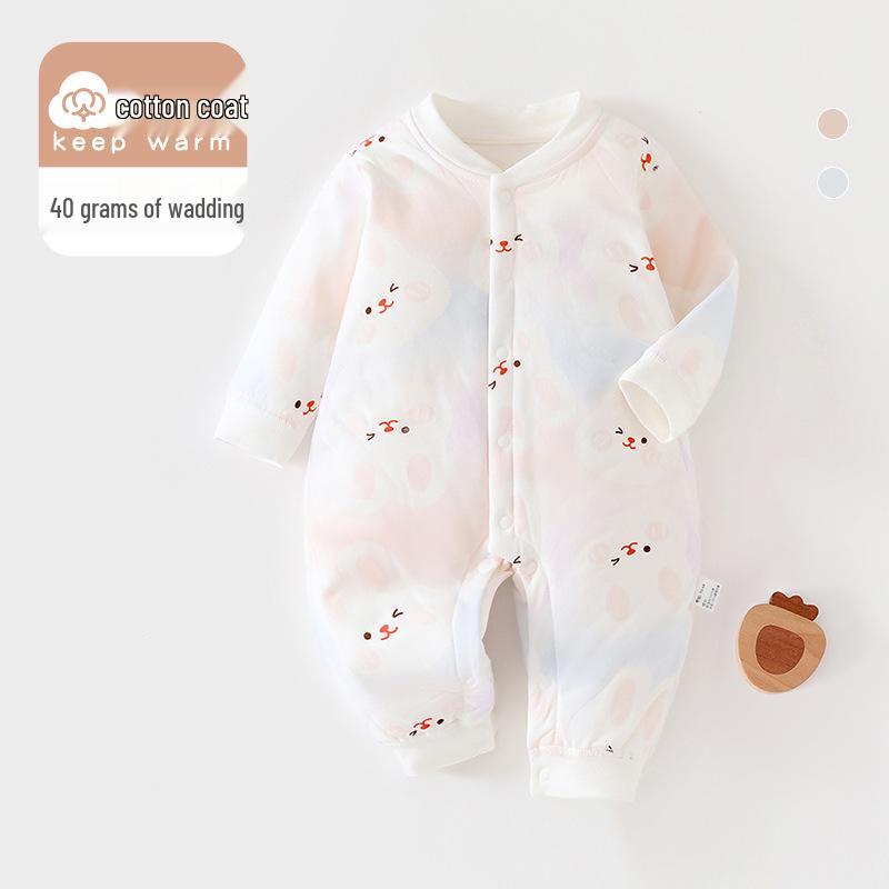 A-Class Baby Romper: Warm, Padded Spring/Autumn Cotton Jumper for Newborns Boys & Girls