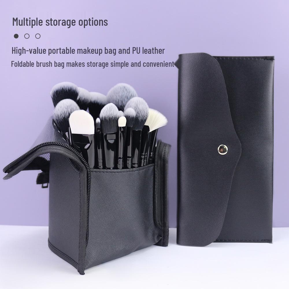 Ziye Série Starlight: Sada černých štětců na make-up Soft-Hair - Přizpůsobitelná, Skladem