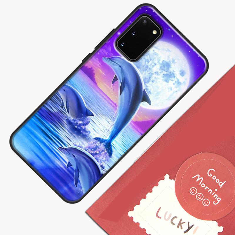 Cute Dolphin Ocean Phone Case For Samsung Galaxy S26 S25 Ultra S20 S21 S22 S23 S24 S10 Plus S25 FE Cover Shell