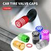 Automobile Tire Inflation Nozzle Cover Bolt-in Aluminum Theftproof Valve Caps For Volkswagen Jetta MK5 Golf Passat 3B7 601 171