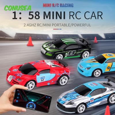 Mașină de curse RC Mini 1/58 Can Vehicul APP Telecomanda Mașini camioane drift electric model rc Radio Contol Jucărie pentru copii Cadou băieți