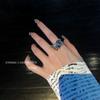 Imprisoned Heart Metal Thorns Love Ring Irregular European and American Niche Design Open Ring Couple Ring