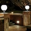 Street Lamp with Acrylic Round Ball Courtyards Modern Solar Powered Outdoor Yard Wall Column Lighting Accessories