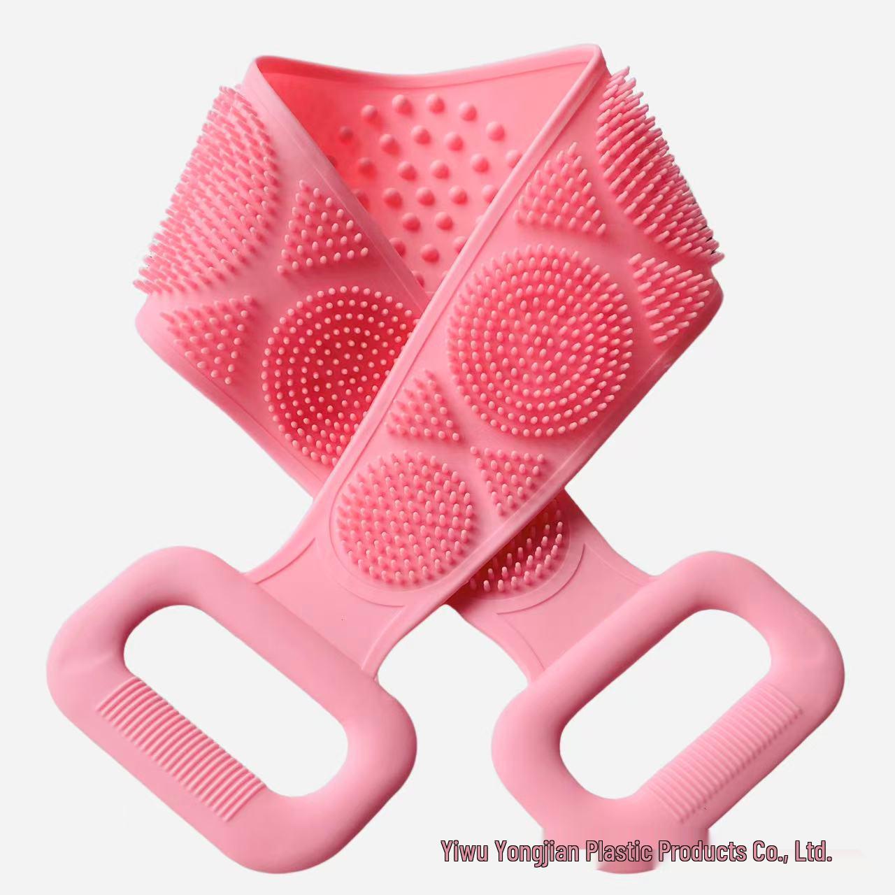 

Silicone Bath Towel and Back Scrubber Artifact 60 cm 114 g Bare рожевий