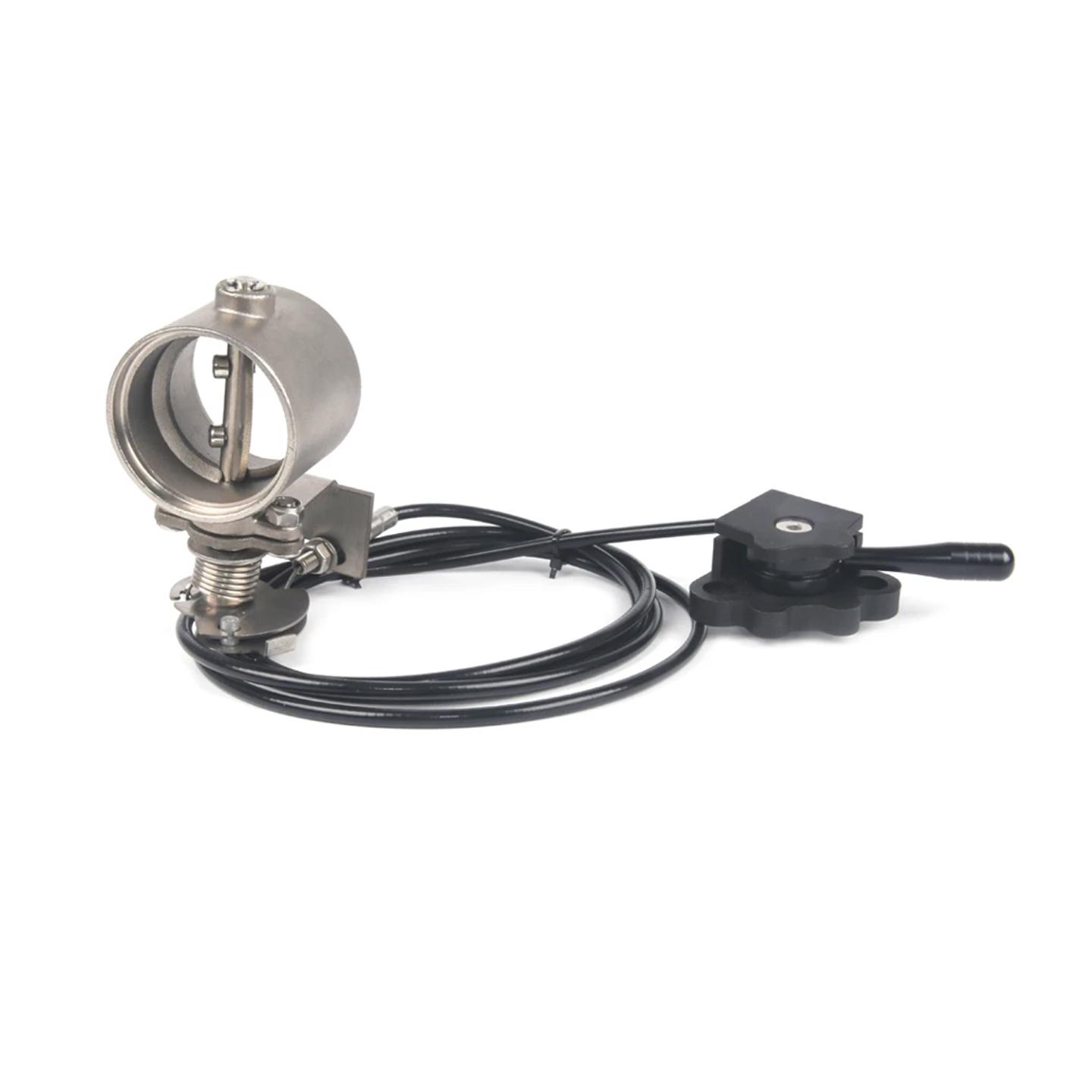 

51MM / 2inch Exhaust Control Valve For Motorbike Exhaust Pipe Manual Operation Valve Kit Universal Multi-angle Mode 51mm
