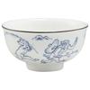 Tea Choju Jinbutsu Giga of Made In Kyo-yaki Kiyomizu-yaki Bowl/Rice Bowl, Small, Approx. 11cm, (Caricature Animals) Design, Blue, Japan, KTA495-02