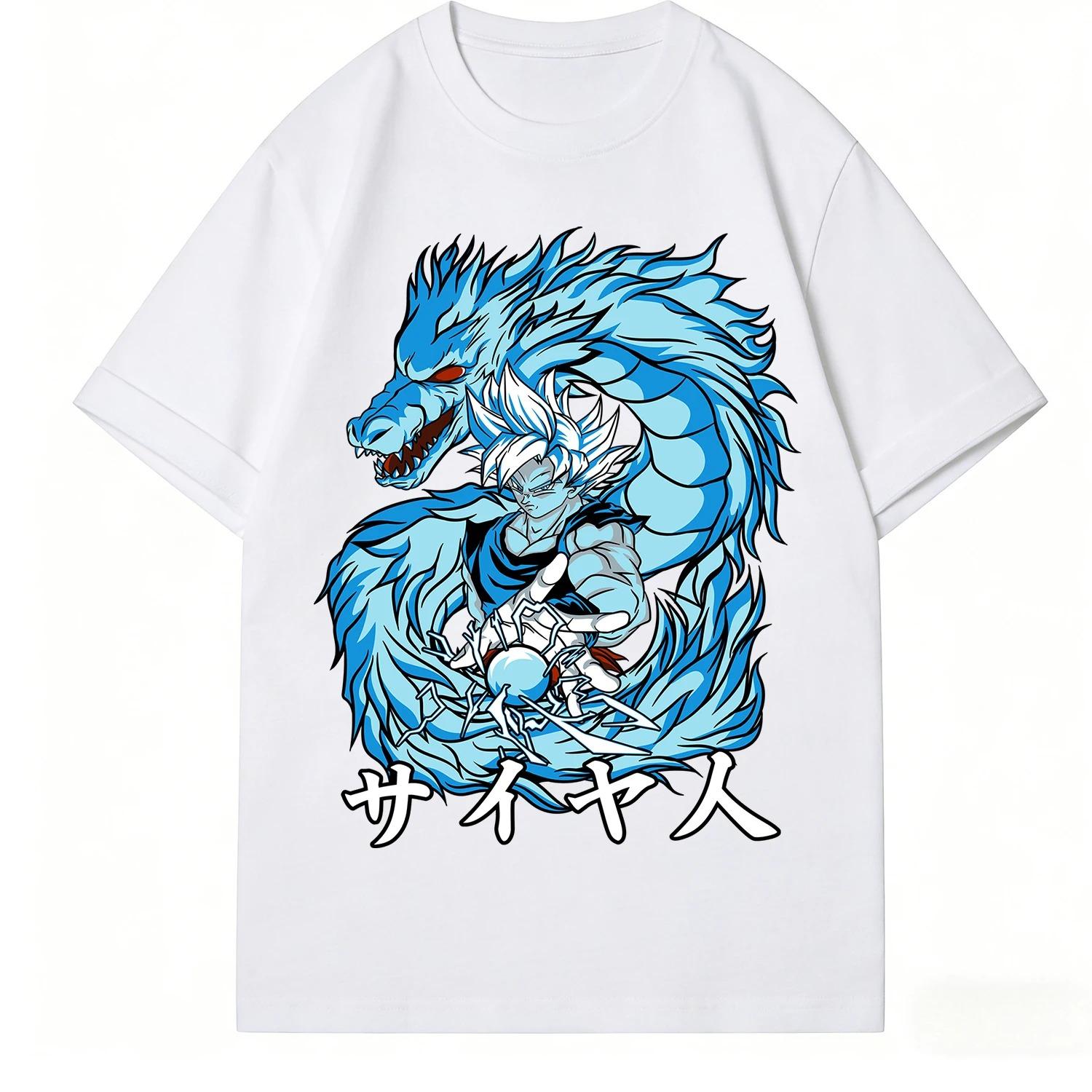 

Dragon Ball Z Goku with Kame Symbol Anime Black Oversized Women And Men Fashion Comfortable T-Shirt 4XL