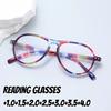 Men's and Women's Stylish Large Frame High-definition Anti-blue Light Reading Eyewear Stylish Retro Reading Presbyopia Eyewear