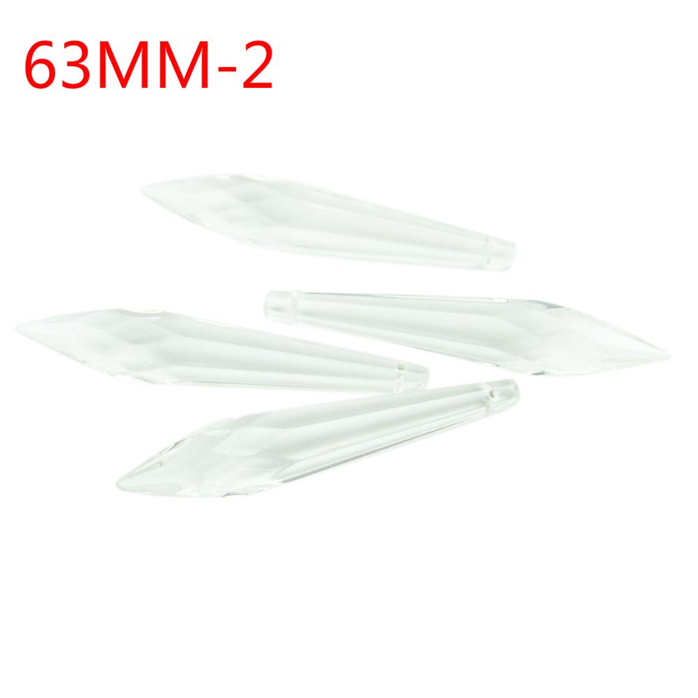 Clear Icicle Crystal Prisms 38Mm-100Mm Crystal U-Drop Prism Chandelier Glass Crystals Pendants Hanging For Chandelier Suspension