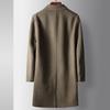 Men's Coat Autumn and Winter Pure Wool Trench Coat Double-breasted Long Middle-aged and Young People Business Double-sided Casual Coat