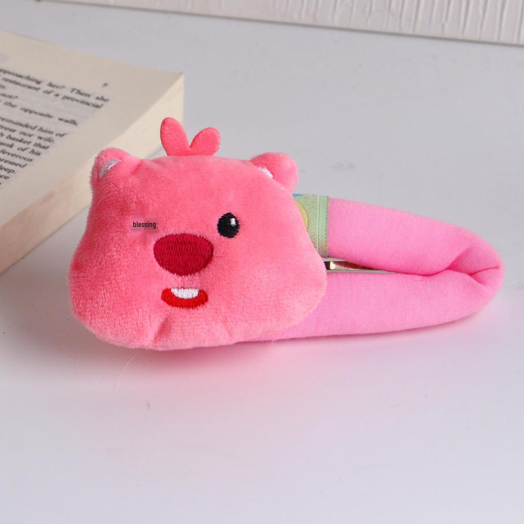 2024 Fluffy Onigiri Doll Hair Clip for Women - Large Plush Shark Claw Accessory for Autumn/Winter