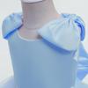Girls' Satin Beaded Princess Dress - Children's Cake Mesh Evening Gown