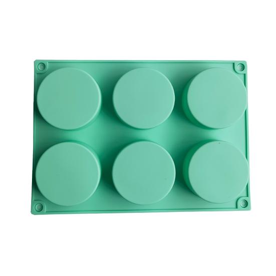Cake Mold Food Grade Easy Release Reusable 6 Cavity Column Ice-cream Jelly Pudding Soap Mould Kitchen Tools
