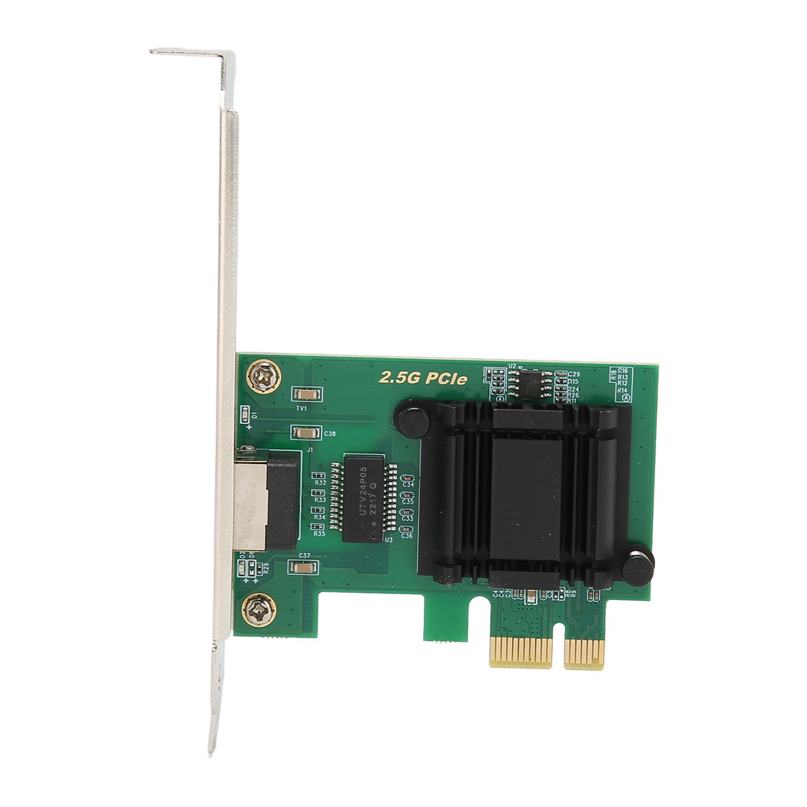 

2.5Gbps PCIe Network Adapter with Bracket RJ45 PCI Express Gigabit Ethernet Card for Desktop PC