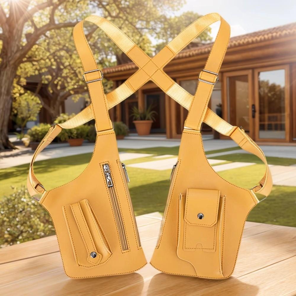 Vintage Anti-Theft Underarm Bag Adjustable Strap Mobile Phone Chest Bags  Travel Use